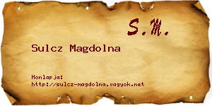 Sulcz Magdolna névjegykártya